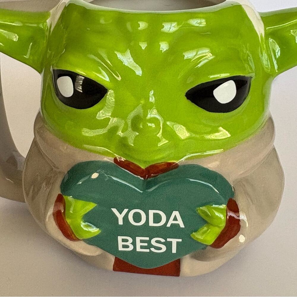 Star Wars Yoda Valentine’s YODA Best Heart 3D Ceramic Mug 12oz Zak Designs